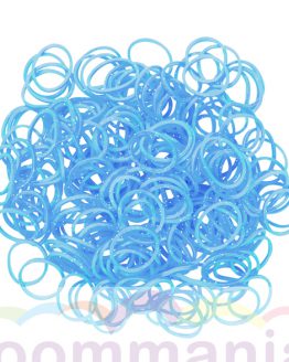 rainbow loom gummibänder glitzer blau kaufen im online shop loommania.de