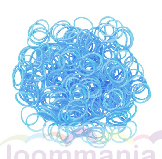rainbow loom gummibänder glitzer blau kaufen im online shop loommania.de