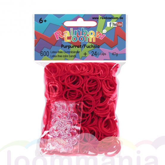 Rainbow Loom fuchsia purpur gummibänder kaufen bei Loommania online onlineshopRainbow Loom fuchsia purpur gummibänder kaufen bei Loommania online onlineshop