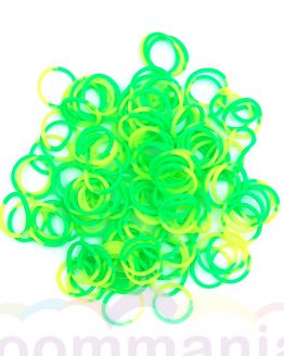 Rainbow loom grün gelbe gummibänder kaufen im online shop loommania.de onlineshop