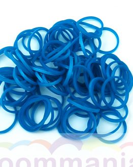 metallic blaue Gummibänder von Rainbow Loom kauft man online bei Loommania.de im onlineshop