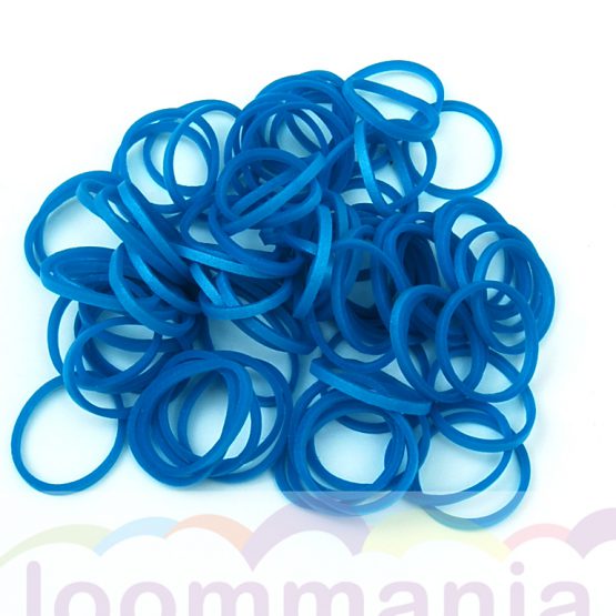 metallic blaue Gummibänder von Rainbow Loom kauft man online bei Loommania.de im onlineshop