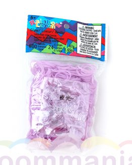 Glow purpur Rainbow Loom gummibander leuchtend online kaufen bei Loommania webshop
